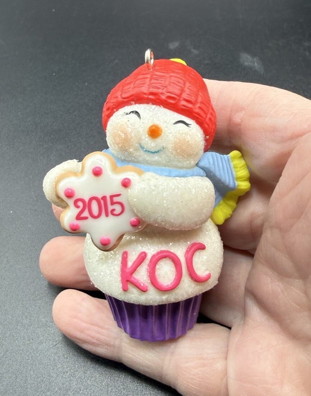 Hallmark Ornament KOC Event Exclusive - Cupcake Cutie Snowman No Box -LO19